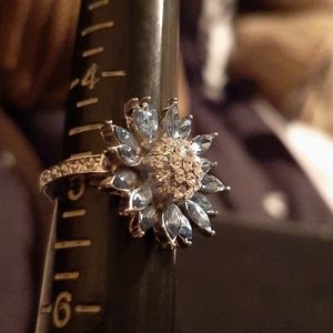 HUGE PRICE DROP!! Blue & White Flower Ring